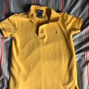 Boys size 5 yellow polo
